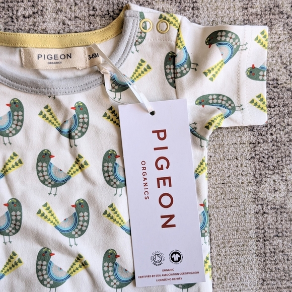 Bundle European Organic Cotton Bodysuits Animal Print Fox Rabbit Hedgehog Pigeon - Picture 6 of 13